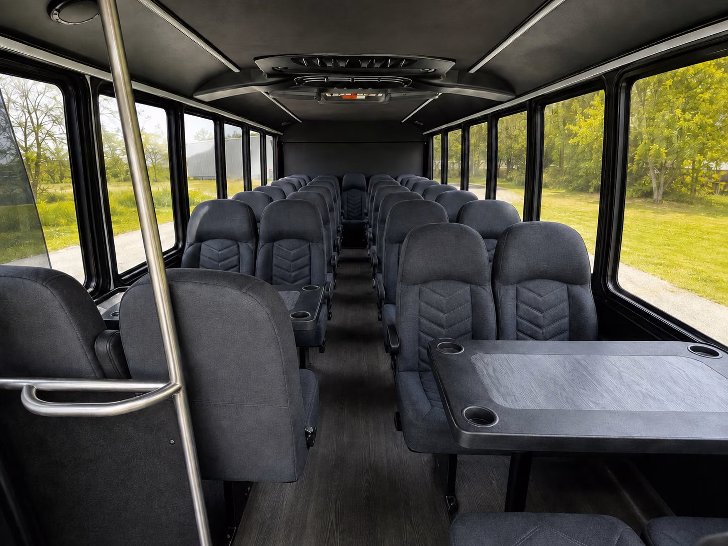 bowling green 15 passenger minibus interior