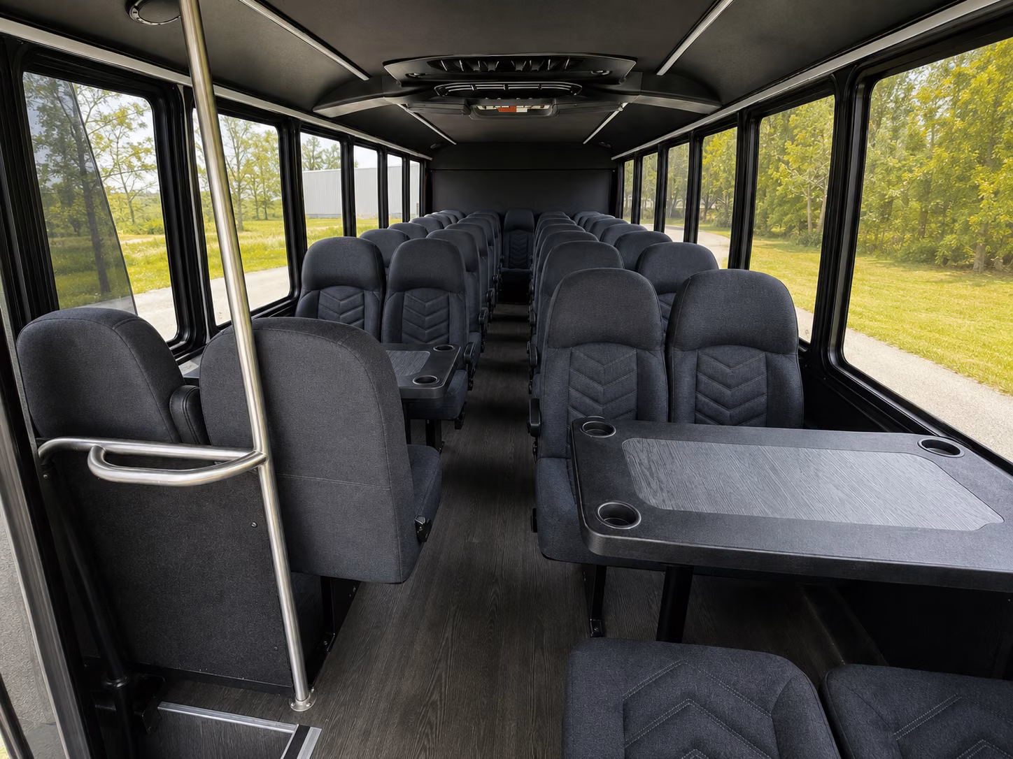 bowling green 18 passenger minibus inside