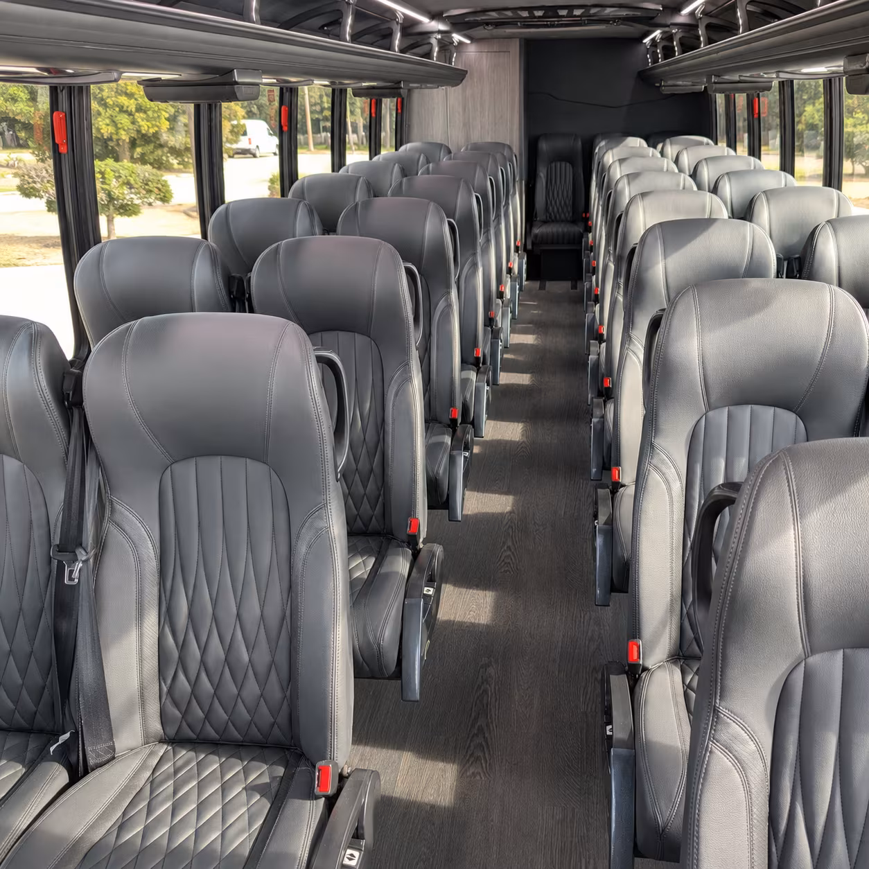 bowling green 25 passenger minibus inside