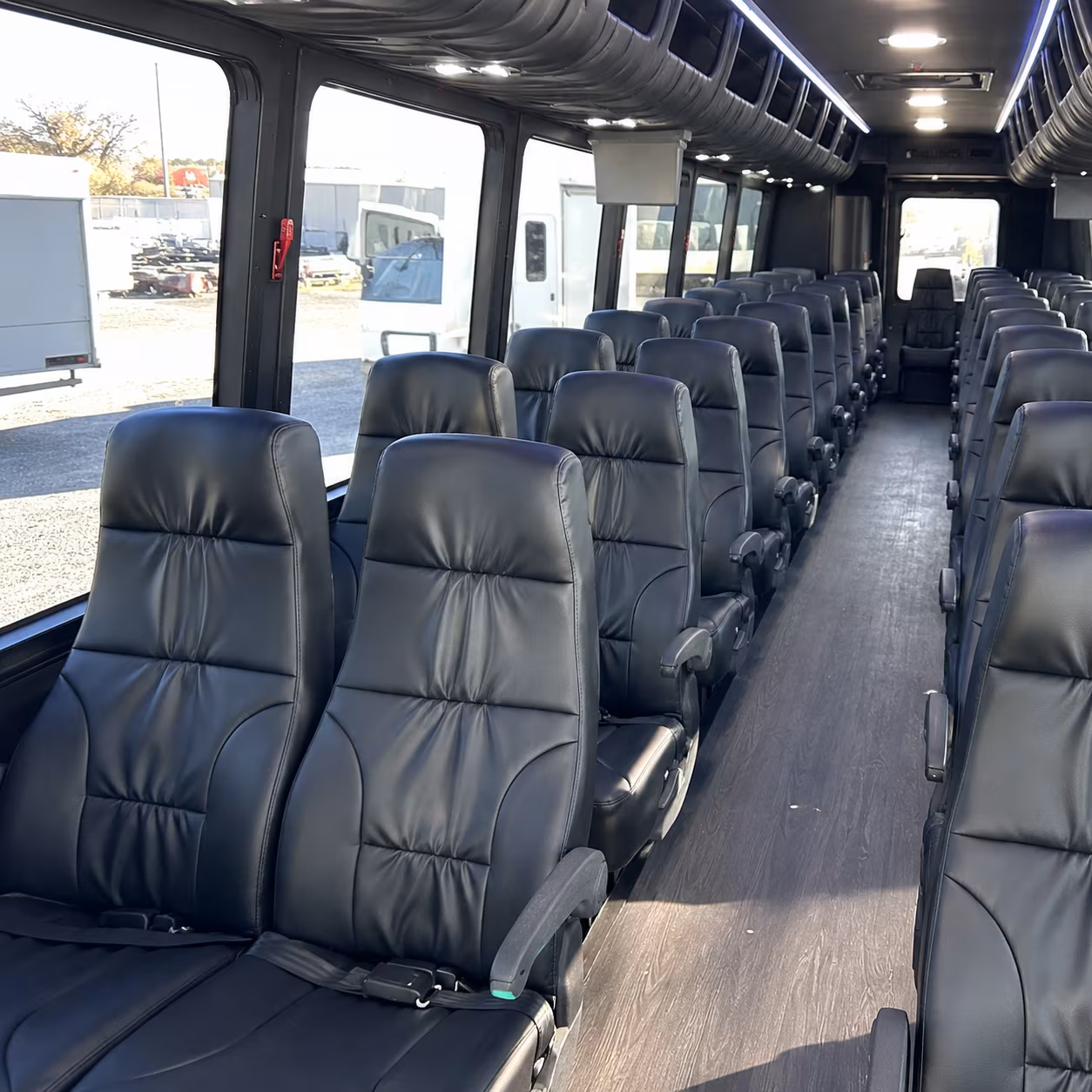 bowling green 25 passenger minibus interior