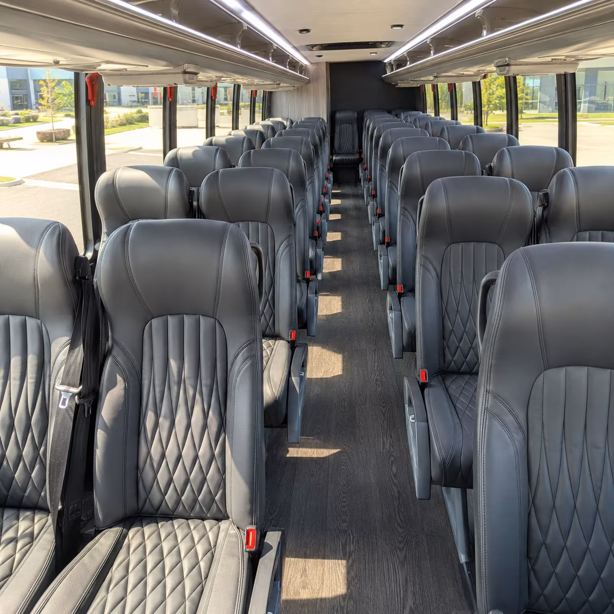 bowling green 35 passenger minibus interior
