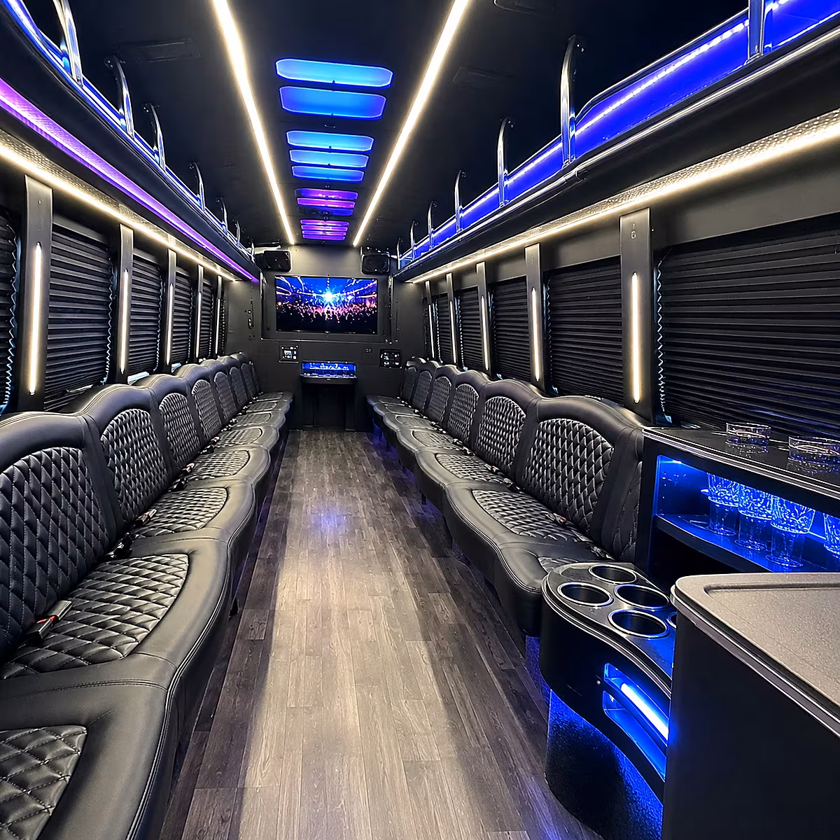 bowling green party bus inside