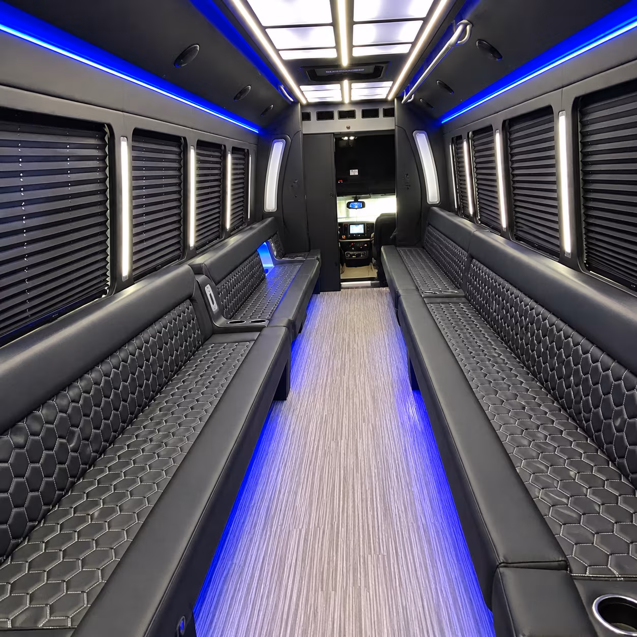 bowling green party bus rental interior