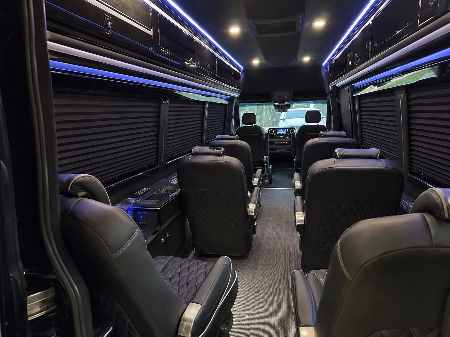 bowling green sprinter van with driver inside